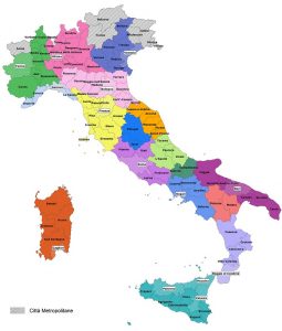 Settimana dell'amministrazione aperta – #SAA2019 III edizione, 11 – 17  marzo 2019 : La mappa delle Province Italiane