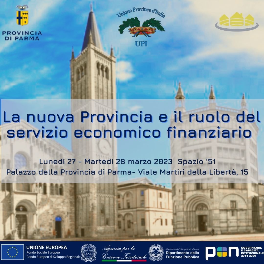 Seminario di formazione per i responsabili finanziari “Il servizio economico finanziario: funzioni e compiti nella prospettiva della nuova Provincia”